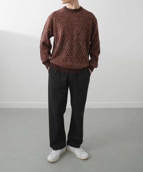 ITEMS URBANRESEARCH（アイテムズ アーバンリサーチ）の「ミックスカラー プルオーバー ニット（ニット/セーター・メンズ・ブラック/ブラウン/ブルー系その他・MEDIUM/LARGE）」の19枚目の写真