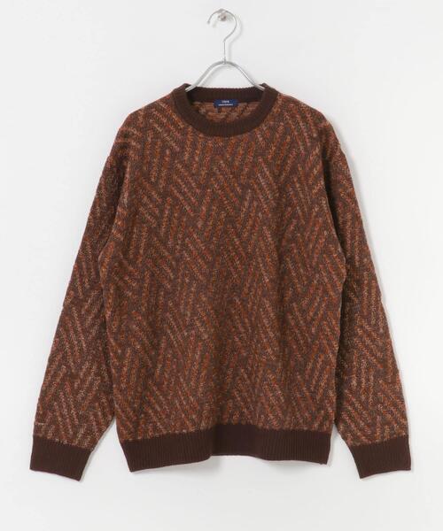 ITEMS URBANRESEARCH（アイテムズ アーバンリサーチ）の「ミックスカラー プルオーバー ニット（ニット/セーター・メンズ・ブラック/ブラウン/ブルー系その他・MEDIUM/LARGE）」の20枚目の写真