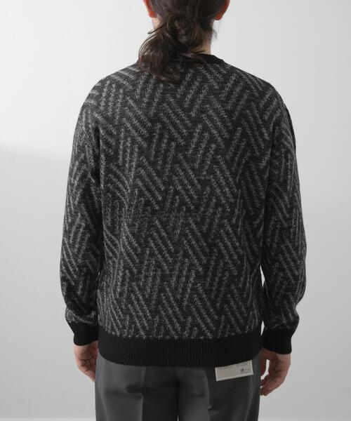 ITEMS URBANRESEARCH（アイテムズ アーバンリサーチ）の「ミックスカラー プルオーバー ニット（ニット/セーター・メンズ・ブラック/ブラウン/ブルー系その他・MEDIUM/LARGE）」の7枚目の写真