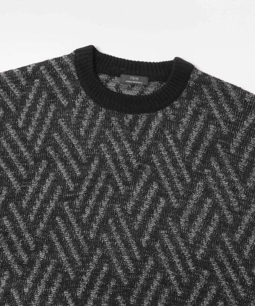 ITEMS URBANRESEARCH（アイテムズ アーバンリサーチ）の「ミックスカラー プルオーバー ニット（ニット/セーター・メンズ・ブラック/ブラウン/ブルー系その他・MEDIUM/LARGE）」の9枚目の写真