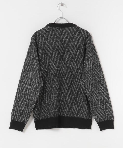 ITEMS URBANRESEARCH（アイテムズ アーバンリサーチ）の「ミックスカラー プルオーバー ニット（ニット/セーター・メンズ・ブラック/ブラウン/ブルー系その他・MEDIUM/LARGE）」の10枚目の写真