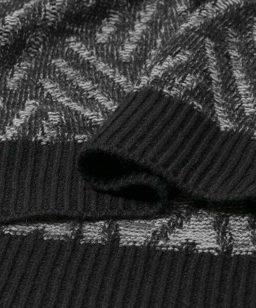 ITEMS URBANRESEARCH（アイテムズ アーバンリサーチ）の「ミックスカラー プルオーバー ニット（ニット/セーター・メンズ・ブラック/ブラウン/ブルー系その他・MEDIUM/LARGE）」の11枚目の写真