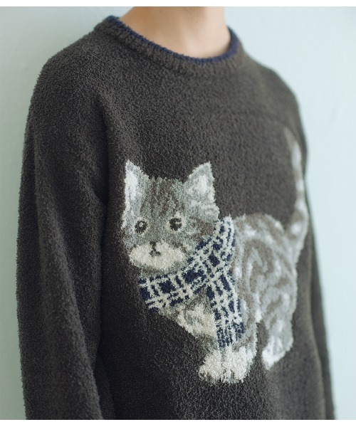 PEACH JOHN（ピーチジョン）の「メンズキャットホイップリーパジャマ（ルームウェア/パジャマ・メンズ・チャコール・ONE SIZE）」の8枚目の写真