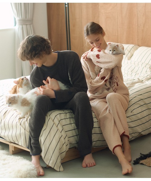 メンズキャットホイップリーパジャマ（ルームウェア/パジャマ）｜PEACH