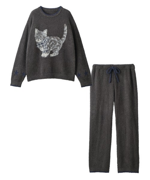 PEACH JOHN（ピーチジョン）の「メンズキャットホイップリーパジャマ（ルームウェア/パジャマ・メンズ・チャコール・ONE SIZE）」の15枚目の写真