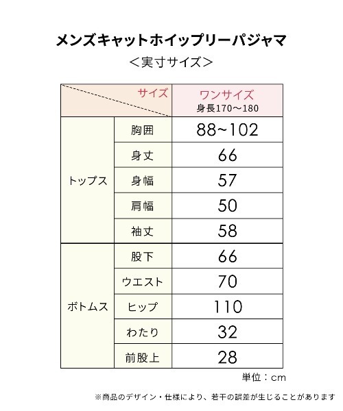 PEACH JOHN（ピーチジョン）の「メンズキャットホイップリーパジャマ（ルームウェア/パジャマ・メンズ・チャコール・ONE SIZE）」の14枚目の写真