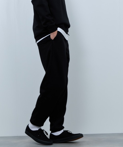 NAVY(ネイビー)の「NAVY 裏ボアリラックスパンツ(スウェットパンツ・メンズ・ネイビー/ブラック/オートミール/杢グレー・XL/L/M/S)」の6枚目の写真
