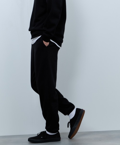 NAVY(ネイビー)の「NAVY 裏ボアリラックスパンツ(スウェットパンツ・メンズ・ネイビー/ブラック/オートミール/杢グレー・XL/L/M/S)」の7枚目の写真