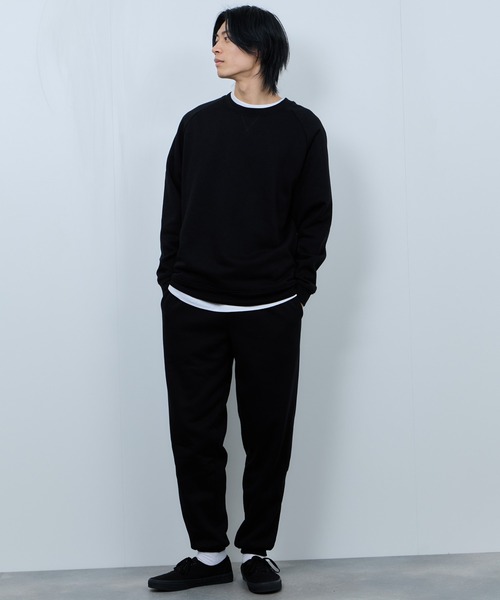 NAVY(ネイビー)の「NAVY 裏ボアリラックスパンツ(スウェットパンツ・メンズ・ネイビー/ブラック/オートミール/杢グレー・XL/L/M/S)」の9枚目の写真