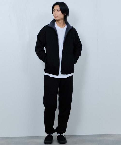 NAVY(ネイビー)の「NAVY 裏ボアリラックスパンツ(スウェットパンツ・メンズ・ネイビー/ブラック/オートミール/杢グレー・XL/L/M/S)」の10枚目の写真