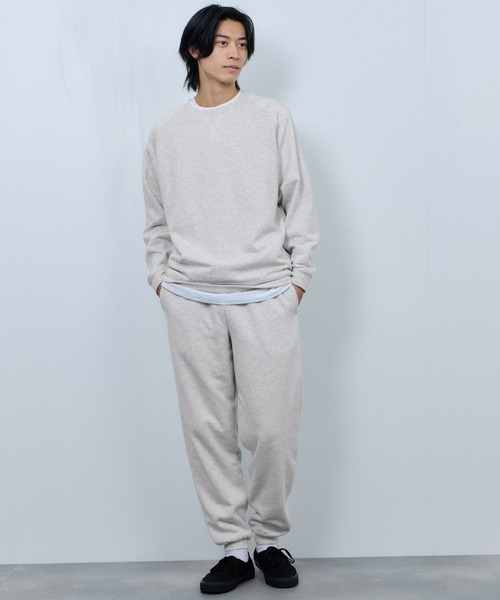 NAVY(ネイビー)の「NAVY 裏ボアリラックスパンツ(スウェットパンツ・メンズ・ネイビー/ブラック/オートミール/杢グレー・XL/L/M/S)」の12枚目の写真