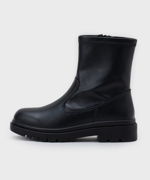 OPAQUE.CLIP(オペークドットクリップ)の「【生活防水】厚底タンクソールストレッチブーツ(ブーツ・レディース・ブラック・03/02)」の8枚目の写真