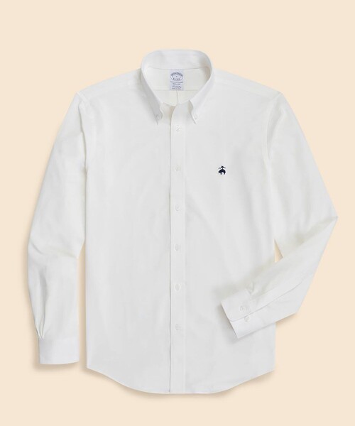 BROOKS BROTHERS(ブルックスブラザーズ)の「スーピマコットン GFロゴ 46ゲージニット カジュアルシャツ Regular Fit(シャツ/ブラウス・メンズ・ブルー/ホワイト/ストライプ・LARGE/MEDIUM/SMALL/X-SMALL)」の2枚目の写真
