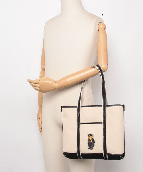 POLO RALPH LAUREN キャンバス スモール Polo ベア トート キャンバス スモール Polo ベア トート （トートバッグ）｜POLO RALPH