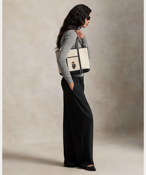 Polo ベア キャンバス スモール ショッパー トート（トートバッグ