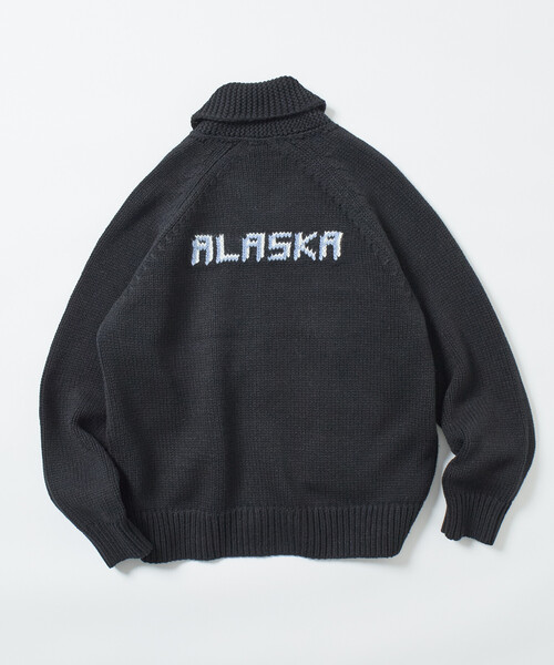 セール】限定展開 リラックスフィット ジャガード カウチン ジップ