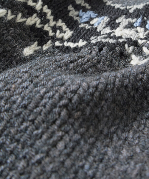 セール】限定展開 リラックスフィット ジャガード カウチン ジップ