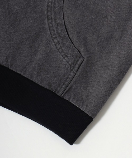 VISION STREET WEAR(ヴィジョンストリートウェア)の「2025AW VISION STREET WEAR/ヴィジョンストリートウエア ウォッシュ加工 フロント・バックロゴ刺繍 ビックシルエット 中綿 デニムフードブルゾン(ブルゾン・メンズ・パープル/ブラウン/スミクロ・M/L)」の13枚目の写真