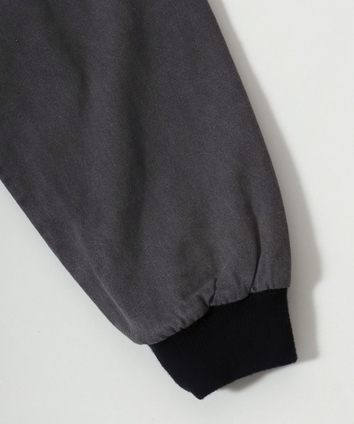 VISION STREET WEAR(ヴィジョンストリートウェア)の「2025AW VISION STREET WEAR/ヴィジョンストリートウエア ウォッシュ加工 フロント・バックロゴ刺繍 ビックシルエット 中綿 デニムフードブルゾン(ブルゾン・メンズ・パープル/ブラウン/スミクロ・M/L)」の5枚目の写真