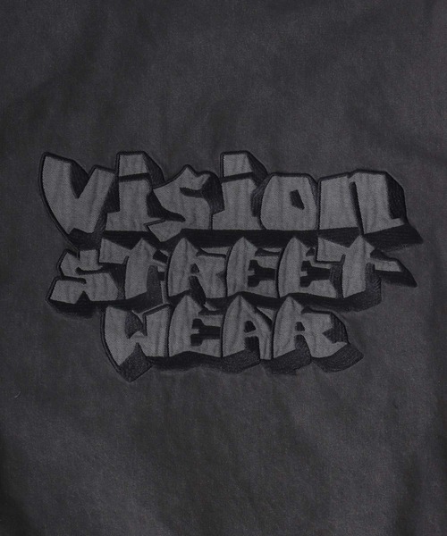 VISION STREET WEAR(ヴィジョンストリートウェア)の「2025AW VISION STREET WEAR/ヴィジョンストリートウエア ウォッシュ加工 フロント・バックロゴ刺繍 ビックシルエット 中綿 デニムフードブルゾン(ブルゾン・メンズ・パープル/ブラウン/スミクロ・M/L)」の8枚目の写真