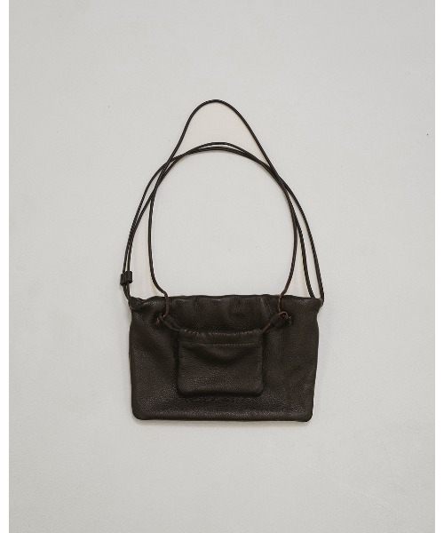 TODAYFUL（トゥデイフル）の「Drawstring Leather Bag（ハンドバッグ・レディース・ブラック/ダークブラウン・FREE）」の18枚目の写真