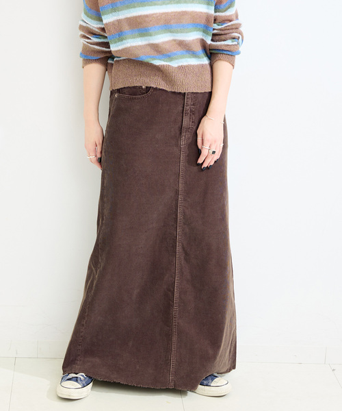 B.C STOCK（ベーセーストック）の「【WEB限定】ウォッシャブル / ヴィンテージコールトラペーズスカート（スカート・レディース・ベージュ/ブラック系その他/ブラウン・SMALL/MEDIUM）」の3枚目の写真