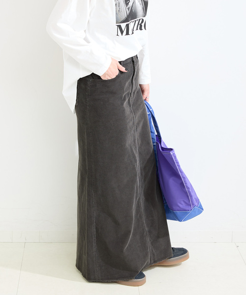 ベーセーストック（B．C STOCK）/【WEB限定】ウォッシャブル / ヴィンテージコールトラペーズスカート セール】【WEB限定】ウォッシャブル / ヴィンテージコールトラペーズ