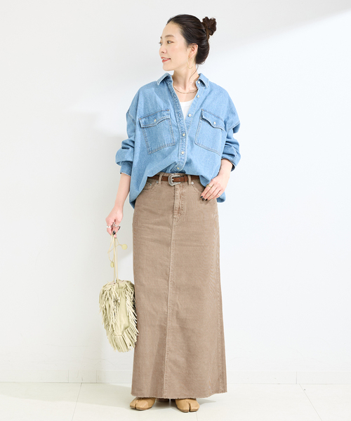 ベーセーストック（B．C STOCK）/【WEB限定】ウォッシャブル / ヴィンテージコールトラペーズスカート セール】【WEB限定】ウォッシャブル / ヴィンテージコールトラペーズ