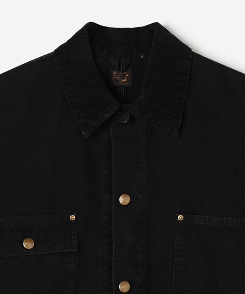 orSlow(オアスロウ)の「orSlow | RELAX FIT OXFORD COVERALL MEN(カバーオール・メンズ・ブラック・3/2)」の5枚目の写真