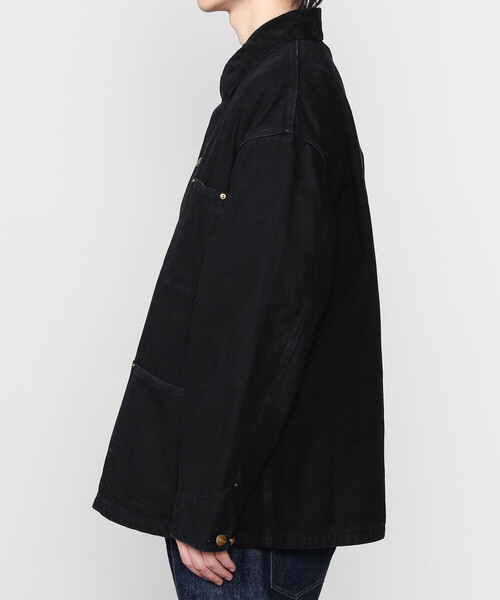 orSlow(オアスロウ)の「orSlow | RELAX FIT OXFORD COVERALL MEN(カバーオール・メンズ・ブラック・3/2)」の13枚目の写真