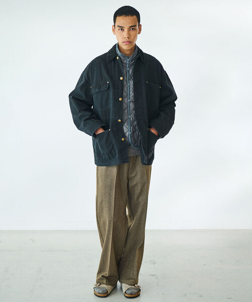 orSlow(オアスロウ)の「orSlow | RELAX FIT OXFORD COVERALL MEN(カバーオール・メンズ・ブラック・3/2)」の20枚目の写真