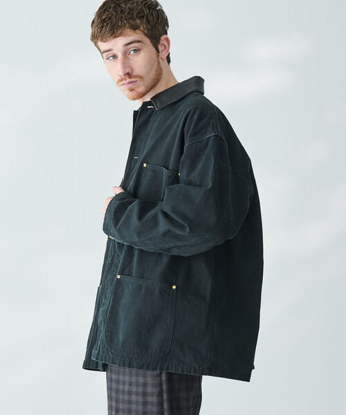 orSlow(オアスロウ)の「orSlow | RELAX FIT OXFORD COVERALL MEN(カバーオール・メンズ・ブラック・3/2)」の22枚目の写真