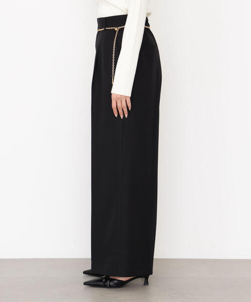 PROPORTION BODY DRESSING(プロポーションボディドレッシング)の「<谷川菜奈さんコラボ>チェーン付きワイドパンツ / 1215230903(その他パンツ・レディース・ブラウン/ブラック・SMALL/P/S/MEDIUM)」の8枚目の写真