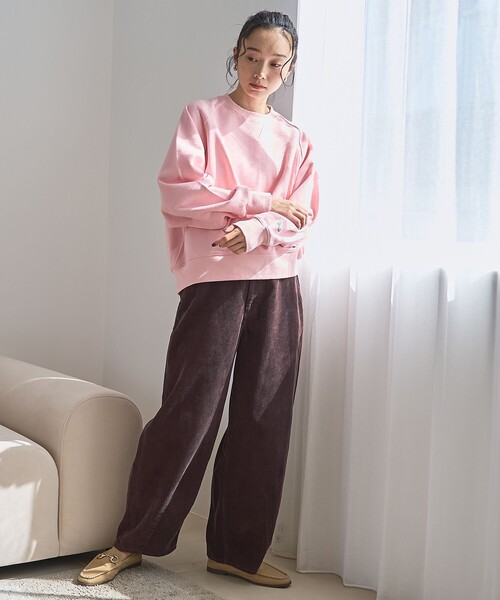 coen（コーエン）の「バイオウォッシュコーデュロイワイドパンツ（その他パンツ・レディース・ナチュラル/ライトピンク/ブラウン・S/M/L）」の10枚目の写真