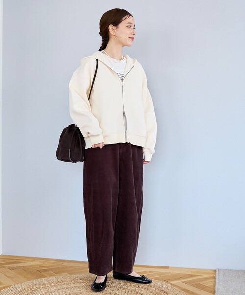 coen（コーエン）の「バイオウォッシュコーデュロイワイドパンツ（その他パンツ・レディース・ナチュラル/ライトピンク/ブラウン・S/M/L）」の15枚目の写真