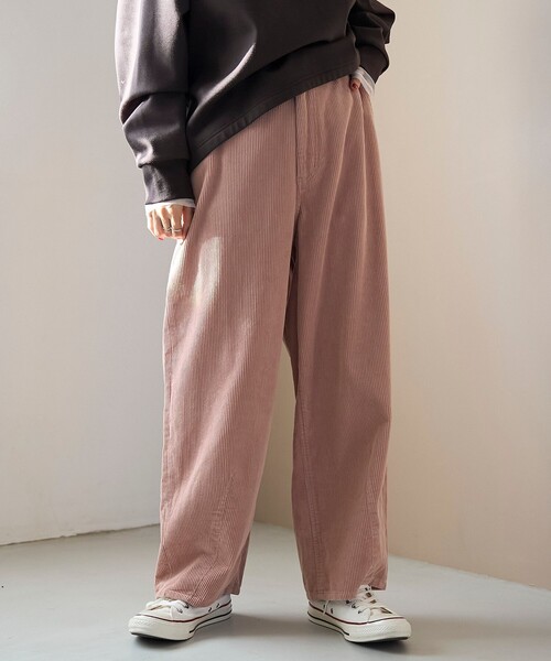 coen（コーエン）の「バイオウォッシュコーデュロイワイドパンツ（その他パンツ・レディース・ナチュラル/ライトピンク/ブラウン・S/M/L）」の19枚目の写真