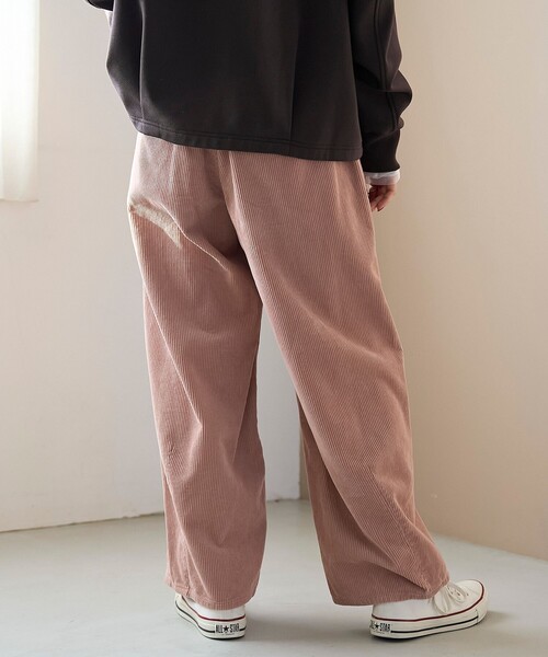 coen（コーエン）の「バイオウォッシュコーデュロイワイドパンツ（その他パンツ・レディース・ナチュラル/ライトピンク/ブラウン・S/M/L）」の21枚目の写真