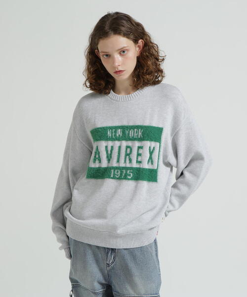AVIREX（アヴィレックス）の「《直営店限定》LOGO SHAGGY TOPS/ロゴシャギートップス（ニット/セーター・レディース・ネイビー/その他5・F）」の9枚目の写真