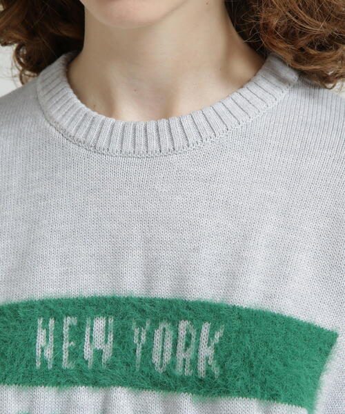 AVIREX（アヴィレックス）の「《直営店限定》LOGO SHAGGY TOPS/ロゴシャギートップス（ニット/セーター・レディース・ネイビー/その他5・F）」の18枚目の写真