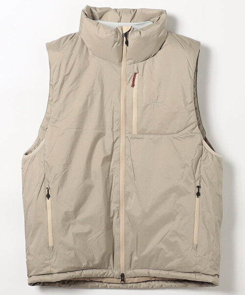 NANGA（ナンガ）の「NANGA/ナンガ AURORA TEX STAND COLLAR DOWNVEST（ダウンベスト・メンズ・ブラック/ベージュ/グレー/レモンイエロー・X-LARGE/LARGE/MEDIUM）」の3枚目の写真