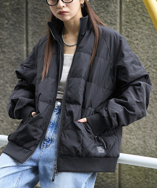 みーPUBLUX TAION クラシック トラック ダウン ジャケット　黒 TAION/タイオン SC TRACK DOWN JKT 限定展開/スポーツ クラシック