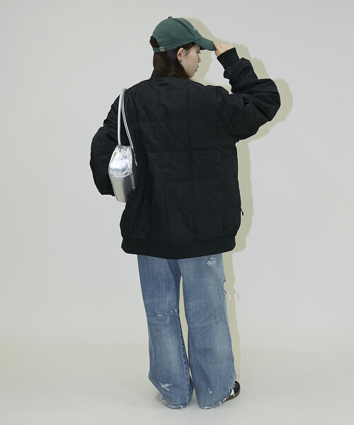 PUBLUX（パブリュクス）の「TAION/タイオン SC TRACK DOWN JKT　限定展開/スポーツ クラシック トラック ダウン ジャケット（ダウンジャケット/コート・レディース・ブラック/グレー・LARGE/MEDIUM/X-LARGE）」の19枚目の写真