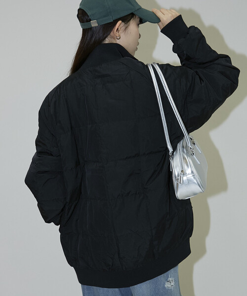 PUBLUX（パブリュクス）の「TAION/タイオン SC TRACK DOWN JKT　限定展開/スポーツ クラシック トラック ダウン ジャケット（ダウンジャケット/コート・レディース・ブラック/グレー・LARGE/MEDIUM/X-LARGE）」の22枚目の写真