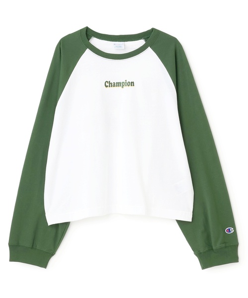 Champion（チャンピオン）の「【Champion】【綿100％】ラグラン長T（Tシャツ/カットソー・キッズ・ライトブルー/グリーン/ブラック・S:140cm/M:150cm/L:160cm）」の10枚目の写真