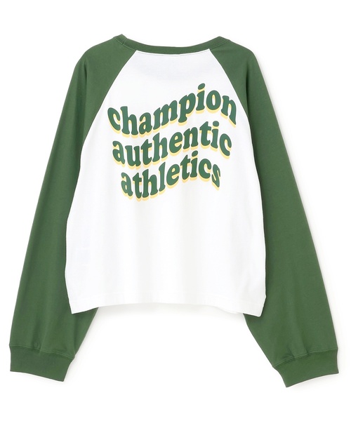 Champion（チャンピオン）の「【Champion】【綿100％】ラグラン長T（Tシャツ/カットソー・キッズ・ライトブルー/グリーン/ブラック・S:140cm/M:150cm/L:160cm）」の11枚目の写真