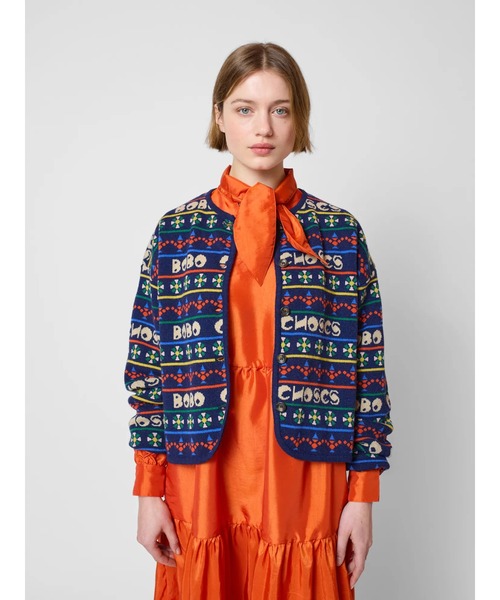 Muticolour printed cardigan