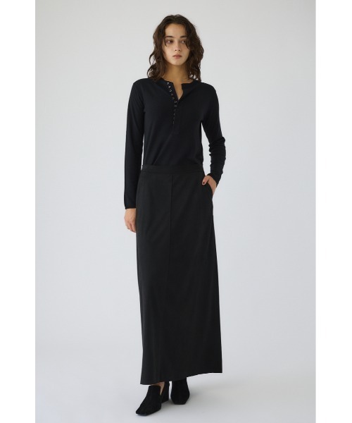 RIM.ARK（リムアーク）の「Vintage like F/Suede SK ビンテージライクフェイクスエードスカート（スカート・レディース・ブラック/カーキ・38/36）」の6枚目の写真