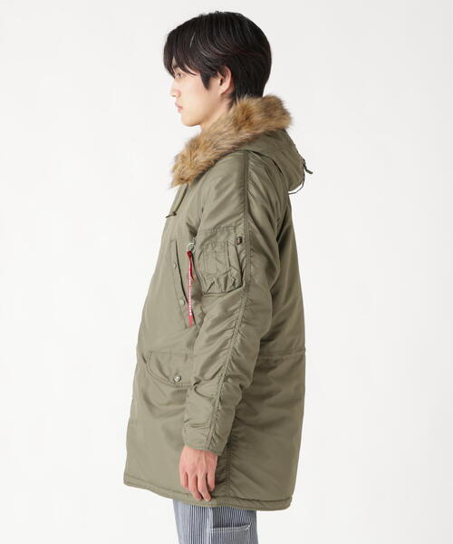 Alpha Industries（アルファインダストリーズ）の「Alpha Industries/アルファ インダストリーズ/N-3B OXFORD PARKA/エヌスリービー オックスフォード パーカー（モッズコート・メンズ・ブラック/オリーブ系・L/M/S/XL）」の15枚目の写真