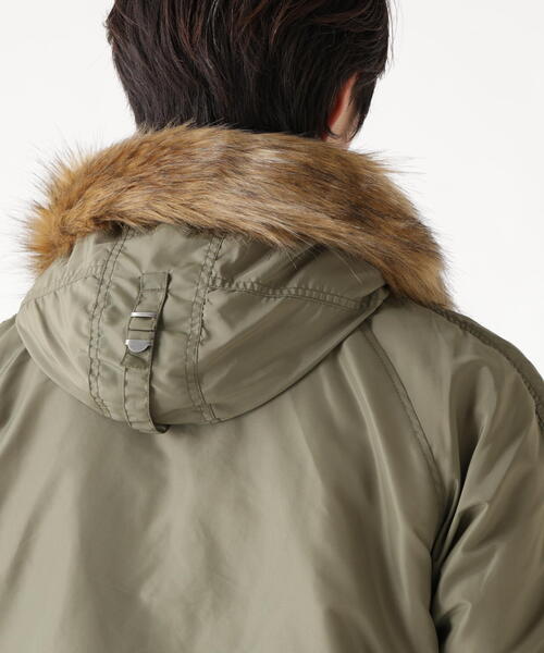 Alpha Industries（アルファインダストリーズ）の「Alpha Industries/アルファ インダストリーズ/N-3B OXFORD PARKA/エヌスリービー オックスフォード パーカー（モッズコート・メンズ・ブラック/オリーブ系・L/M/S/XL）」の21枚目の写真