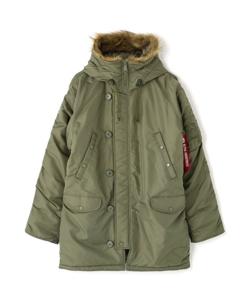 Alpha Industries（アルファインダストリーズ）の「Alpha Industries/アルファ インダストリーズ/N-3B OXFORD PARKA/エヌスリービー オックスフォード パーカー（モッズコート・メンズ・ブラック/オリーブ系・L/M/S/XL）」の11枚目の写真
